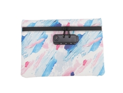 Bolso De Piel Sintética (pu) A Prueba De Olores Con Candado De Combinación, Cremallera Impermeable Y Costuras Reforzadas.