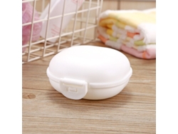2026-linjou 2 Pack Estuche De Jabón Portátil, Contenedor De Jabón Para Viajes Pequeño (blanco)