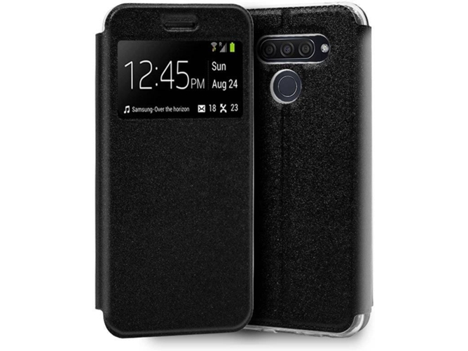 Funda LG Q60, K50 COOL Flip Negro
