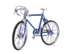 Bicicleta Miniatura De Aleación 1:10 Para Casa De Muñecas, Accesorio De Juguete, Color Azul Claro.