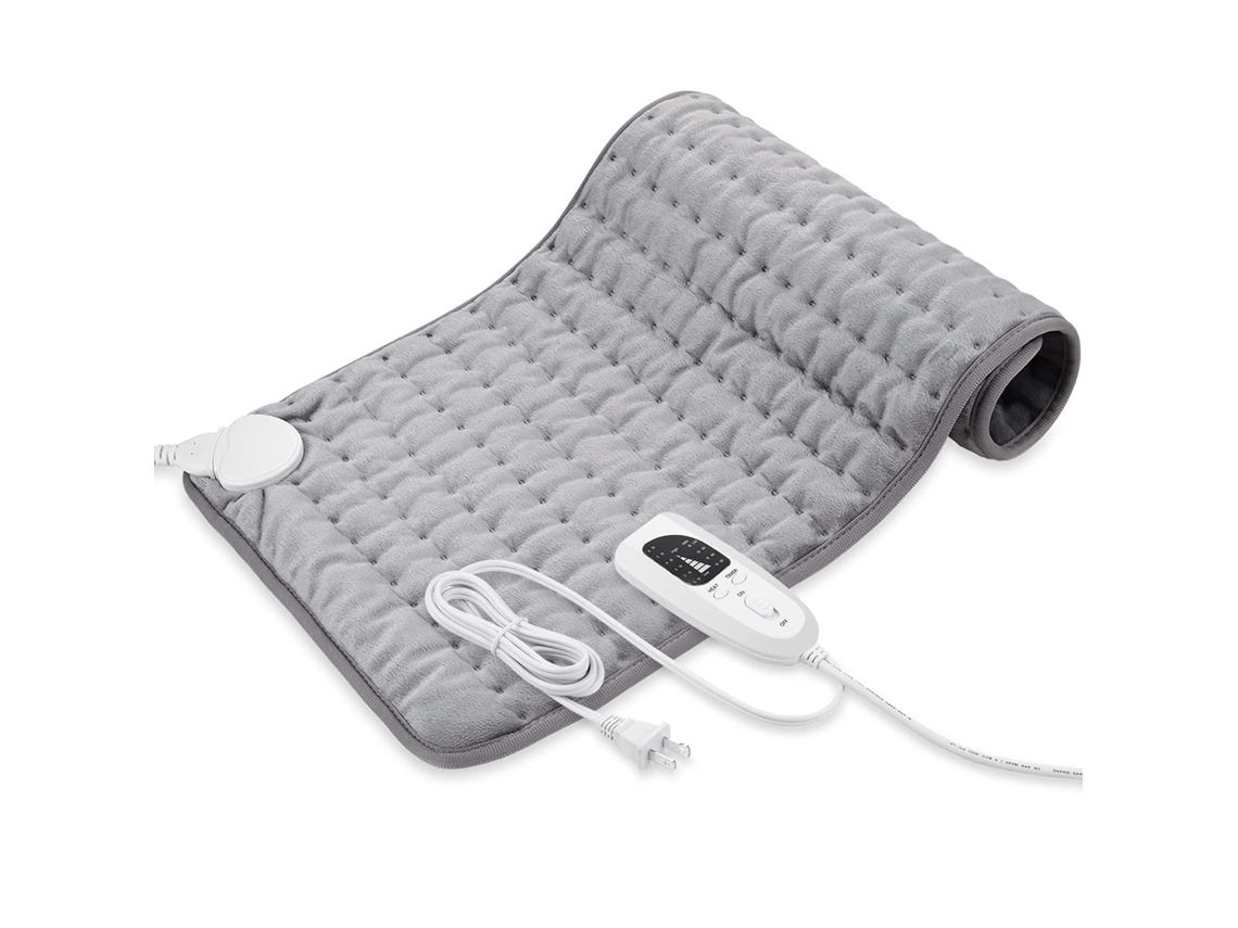 Manta térmica Digitallab de tela suave, elegante y segura, 76 x 40 cm (gris)