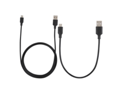 Cable De Carga De 3a Carga Rápida Material De Cobre Puro Pack De 2 (1m + 0.25m)