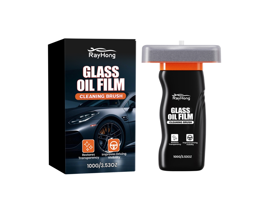 Cepillo eficaz para limpiar el aceite de las ventanillas del coche