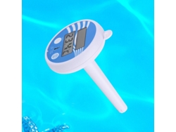 Termómetro solar para piscinas. Flota fácilmente en el agua. Medición precisa de la temperatura del agua para piscinas, spas y estanques. Pantalla LCD.
