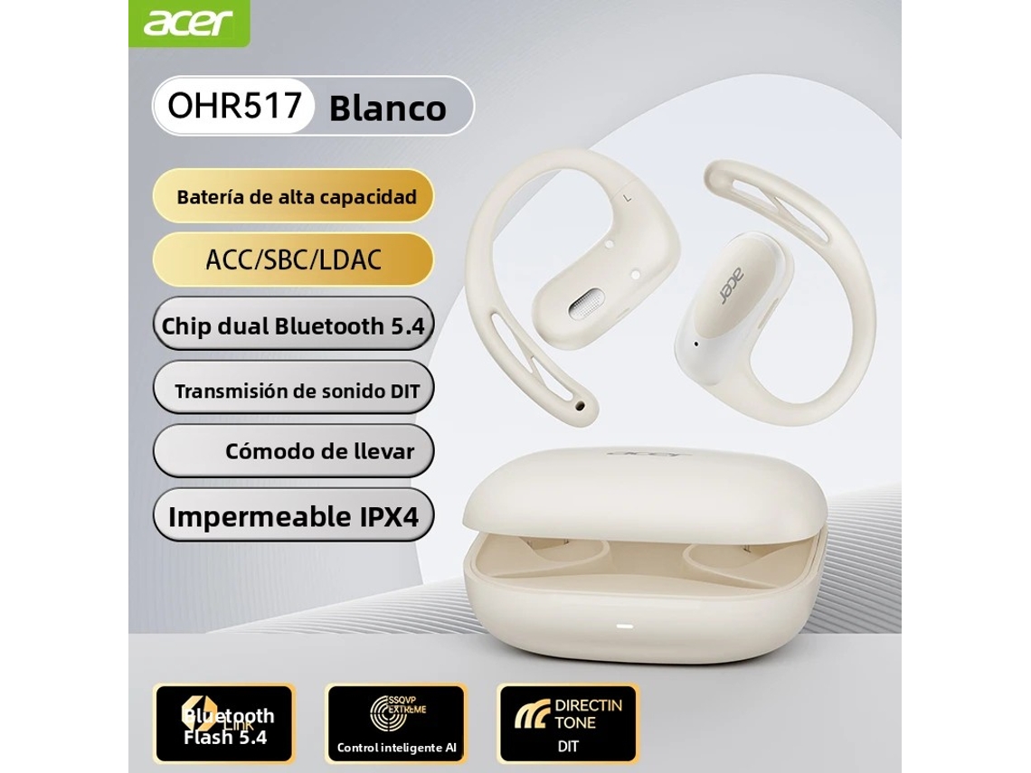 FONE DE OUVIDO MDUG sem fio com cancelamento de ruído, à prova d'água e microfone