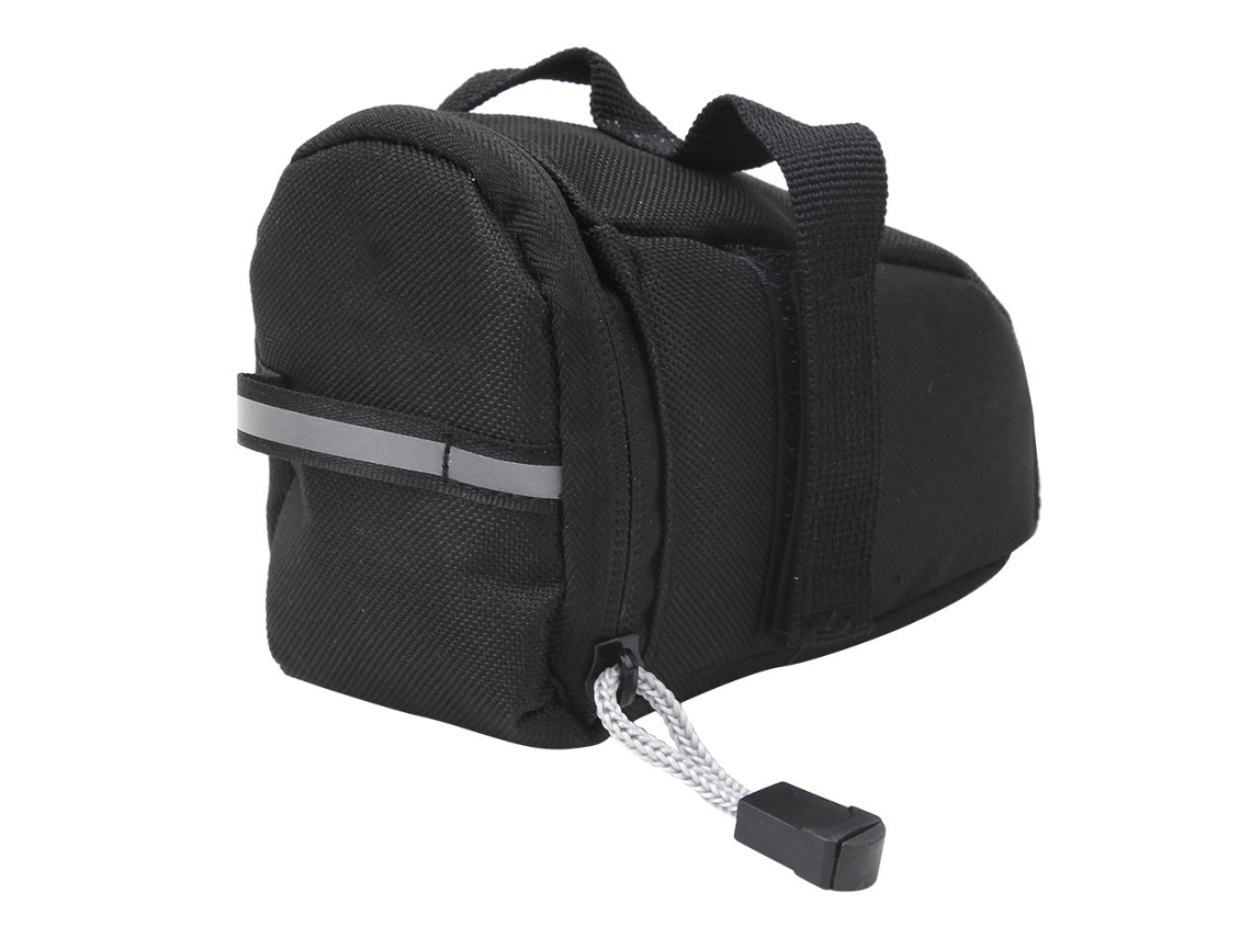 Bolsa De Sillín Negra Para Bicicleta Con Accesorio De Almacenamiento Trasero Para Ciclismo De Carretera Y De Montaña.