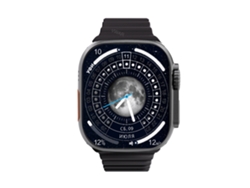 Smartwatch Negro Zd8 Ultra Max Série 8 Brújula 49 Mm Aleación de titanio Bluetooth Llamadas Nfc Ecg IP68 Impermeable A13