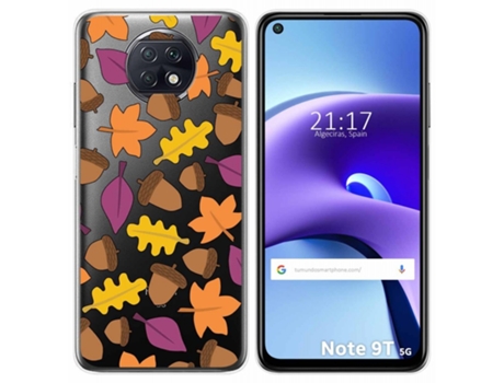 Carcasa Xiaomi Redmi Note 9T 5G TUMUNDOSMARTPHONE Dibujos Transparente Multicolor