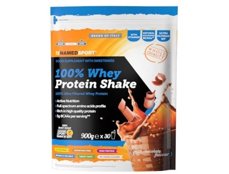 Batido de Proteína NAMEDSPORT 100% Whey Protein Shake Milk Chocolate(900g)