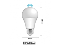 Bombilla Led Inteligente Con Sensor De Movimiento Por Radar, Casquillo E27, Luz Blanca Cálida De 15 W Y 220 V, Bombilla Infrarroja De Bajo Consumo.