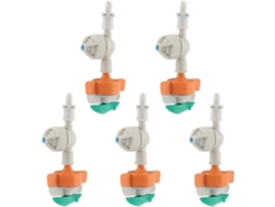 Sistema de riego por goteo de 5 piezas con microaspersores y suspensión giratoria para jardines (S/BRAND)