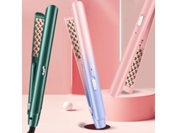 Rizador para trenzas africanas con almohadillas de aluminio para cabello corto, aporta volumen y rizos en las raíces MDUG (morado iridiscente)