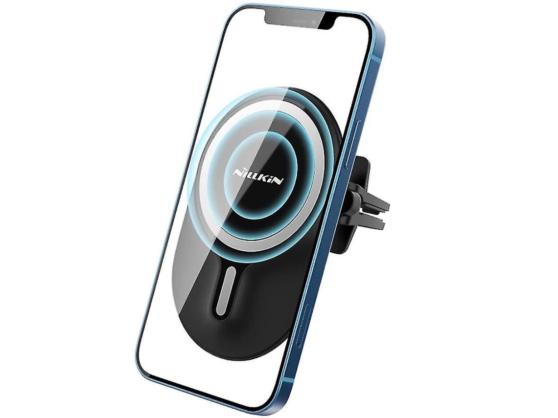 Cargador Carro Qi Air Vent Para Apple Yizhood Negro