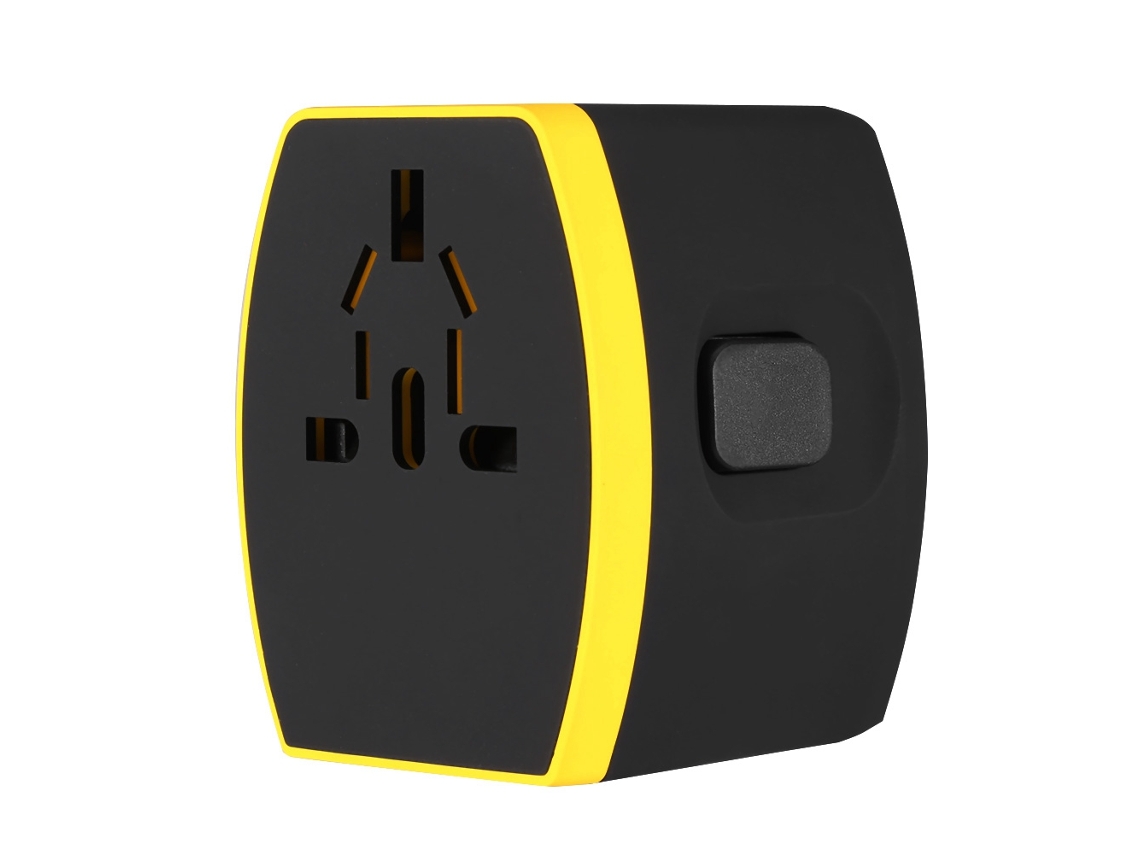 Adaptador De Viaje (4 Puertos Usb, Universal Mundial) Tomacorriente De Conversión Para Viajes