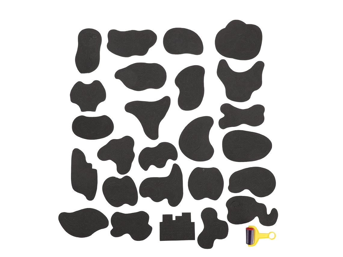 25 Moldes De Tatuagem Capilar Para Desenhos E Estilos - Stencil De Carving Com 25 Padrões Diferentes