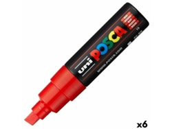 Rotulador POSCA Pc-8K Rojo 6 Unidades