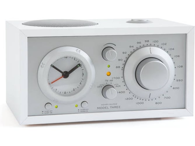 Radio Tivoli Audio model three gris y blanco