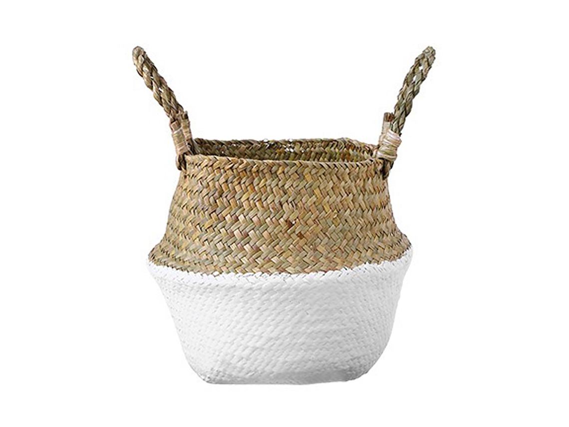 Cesta Plegable De Jardín De Flores De Algas Marinas Con Almacenamiento De Patchwork - Tamaños S/m/l