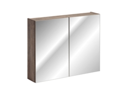 Armarios Con Espejo FURNLUX Santa Fe (Beige, Madera Maciza - 80X17X65 Cm)