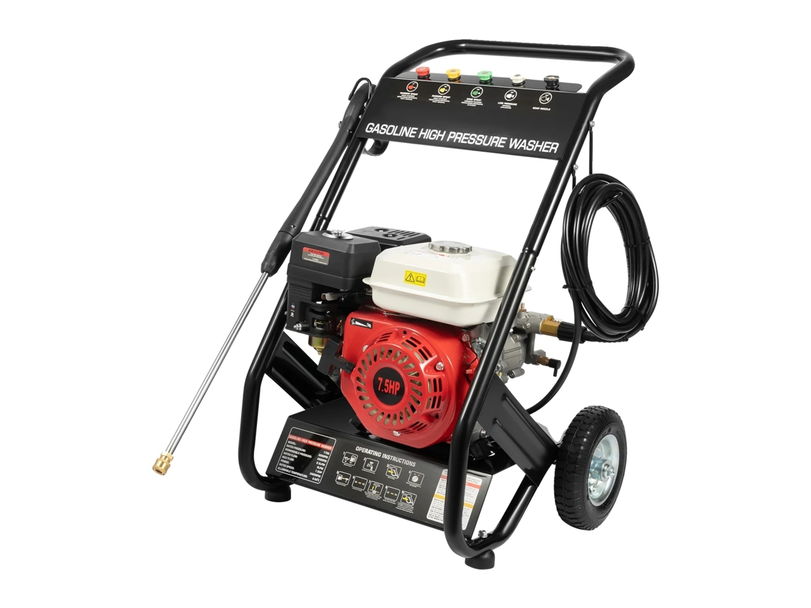 Hidrolavadora de alta presión, 2200 psi, motor de 4 tiempos, color negro, OEM