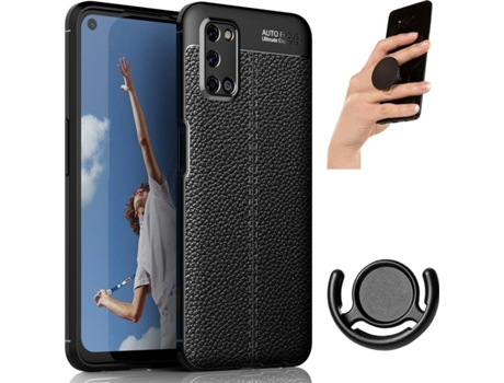 Carcasa, Soporte y Popsocket Oppo A52 Rugged Leather