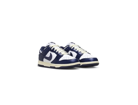 Zapatillas Vintage de Hombre NIKE Dunk Low Navy Blanco (43)