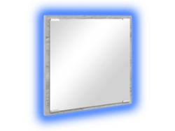 Espejo De Baño Led Con Espejo Gris Sonoma 40 X 37 X 8.5 Cm