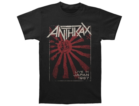 Camiseta ROCKINSTONE Anthrax Live In Japan 87 (S)