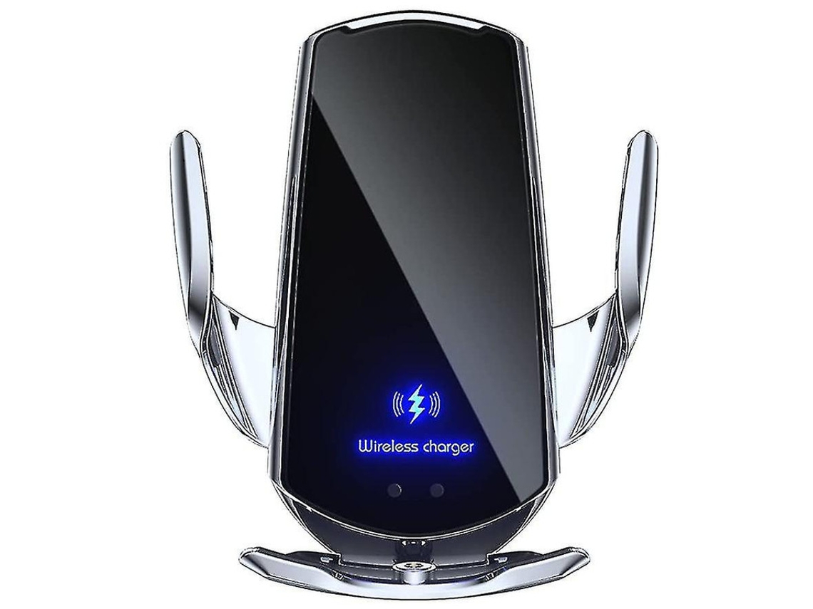Cargador Carro Qi Fast Sensor Inteligente Auto Braçadeira Ventilação Para Samsung Yizhood Blanco