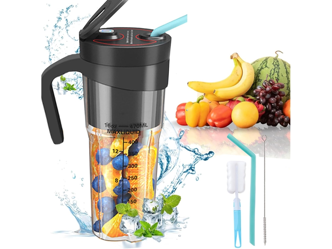 Exprimidor CHRUI De 16 Oz Con 6 Cuchillas (Negro)