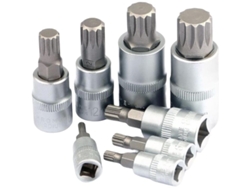 Juego De 8 Puntas De Destornillador Con Trinquete, 45, Adaptadores M4-m16, 1/4", 3/8", 1/2", Cabezal Universal.
