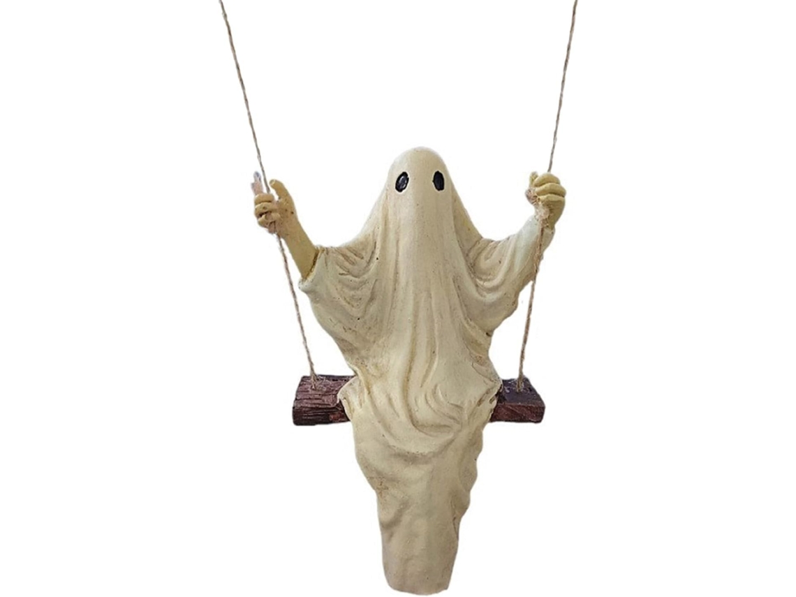 Escultura De Fantasma De Resina Para Halloween, Ideal Para La Decoración Del Hogar O Como Adorno De Jardín Terrorífico.