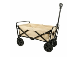 Marbueno Carrito Multiusos Plegable Acero 150 Kg Beige Jardin, Playa Y Camping 86x50x59 Cm 10477