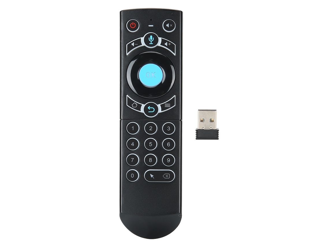 Controle Remoto Sem Fio Com Mouse Ar, Controle De Voz, Retroiluminação E Giroscópio G21 Usb