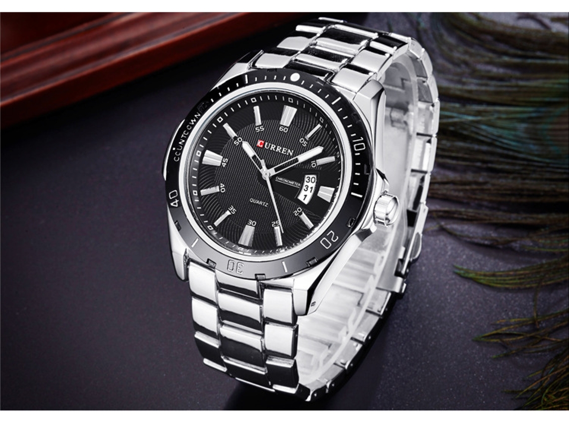 Elegante Reloj Casual Para Hombre Con Correa De Acero.