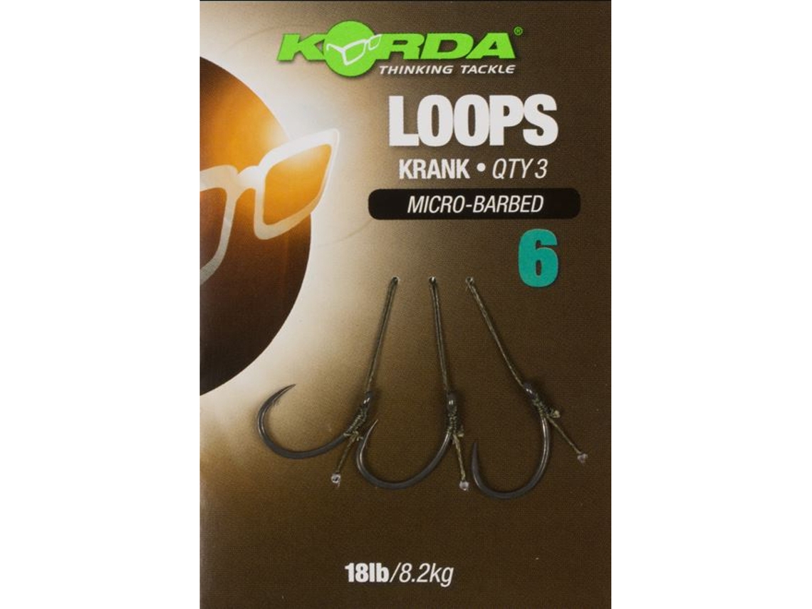Loop Rigs Anzuelo tamaño 6 Krank 18lb