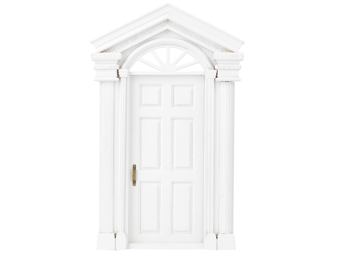 Puerta De Madera Para Armar Tú Mismo, Accesorio De Mobiliario En Miniatura Para Casa De Muñecas A Escala 1:12