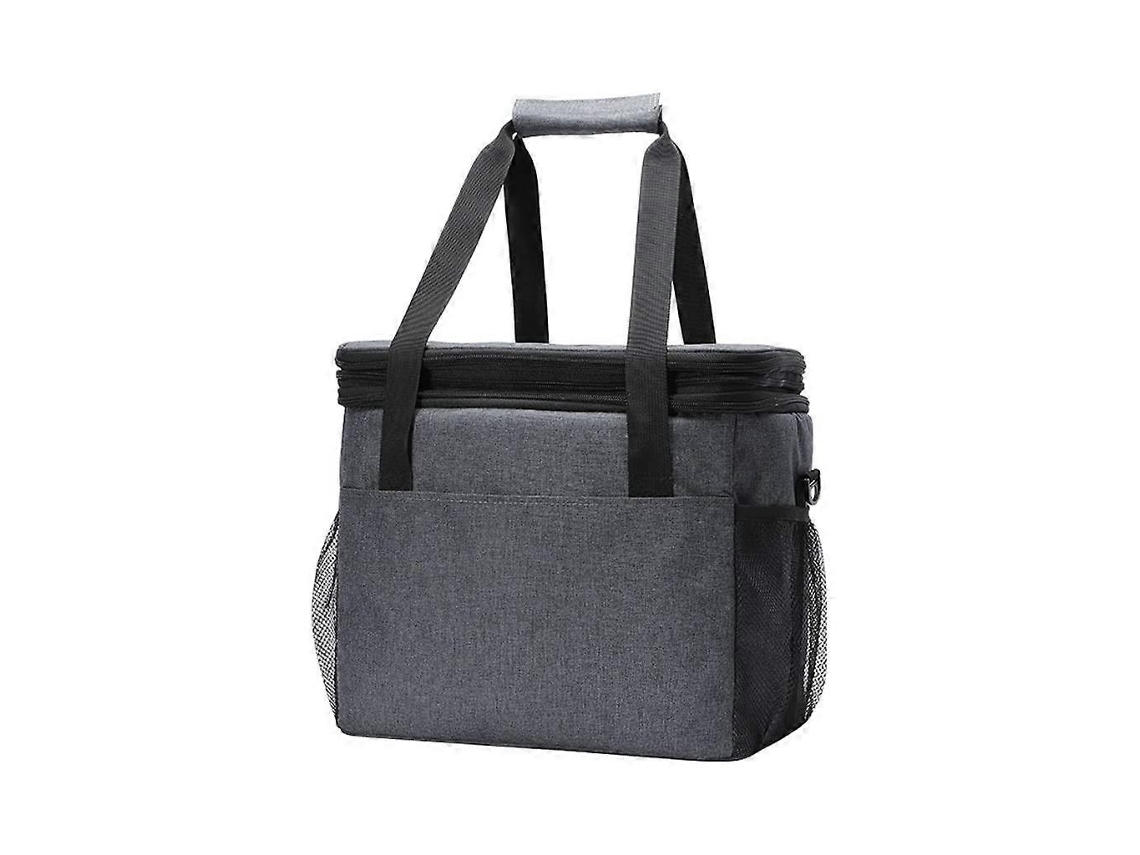 Bolsa térmica plegable grande con aislamiento térmico, interior a prueba de fugas y fácil de limpiar, ideal para vacaciones en la playa (30 x 27 x 21 cm).