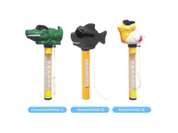 Termómetro flotante para piscina para animales con cuerda (póster)