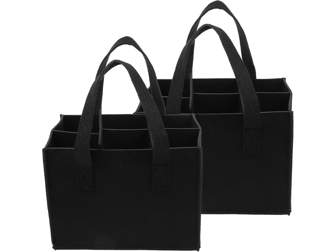 Paquete 2 6 Portátil Bolsa De Fieltro Para