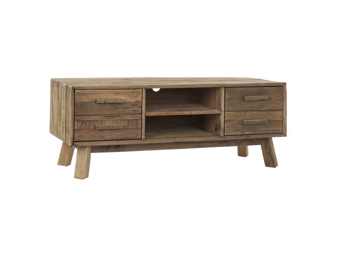 Mueble Tv Madera Reciclada Pino 130x40x48cm