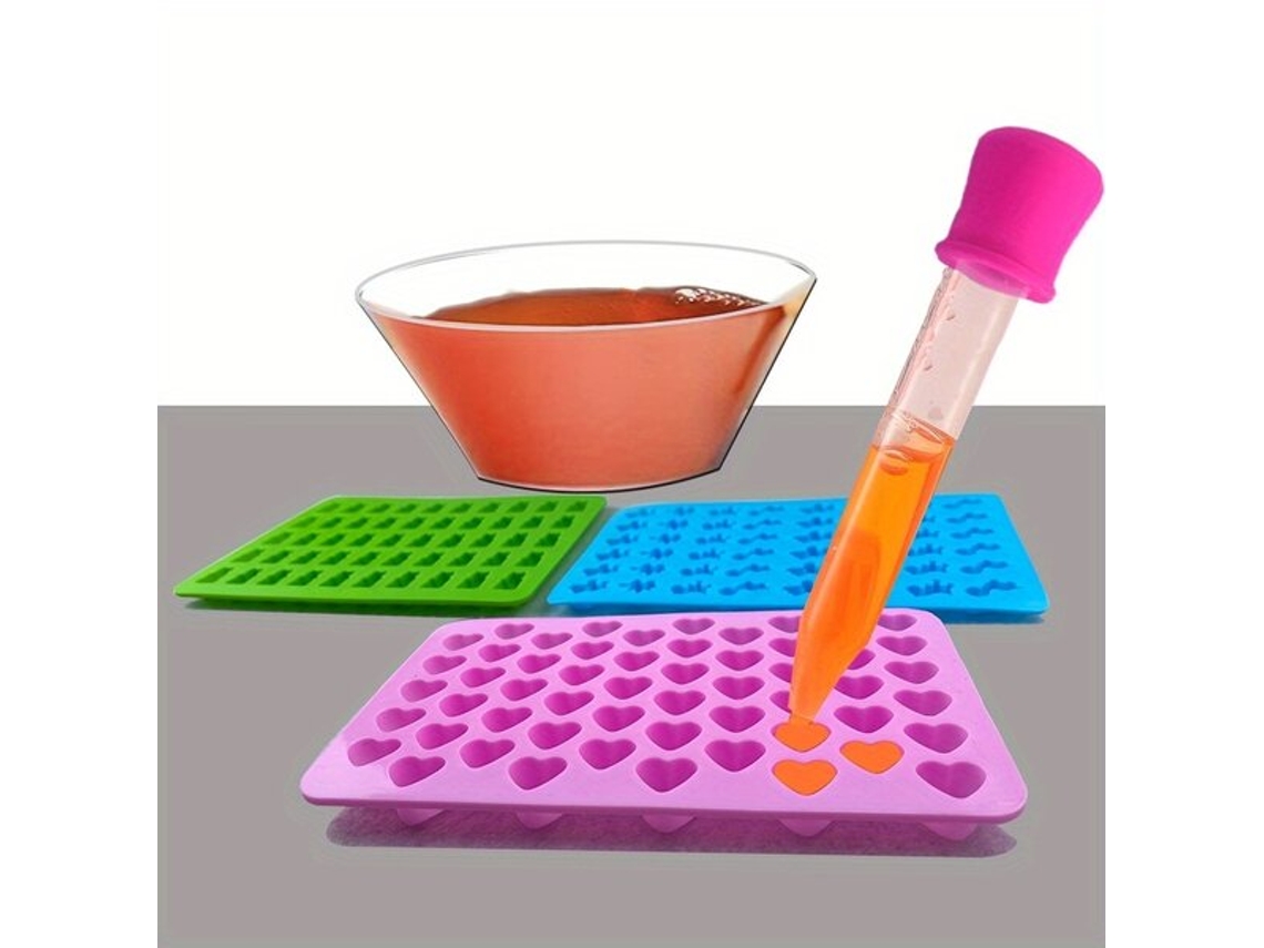 Juego de moldes de silicona Vayotoy para gomitas y chocolates