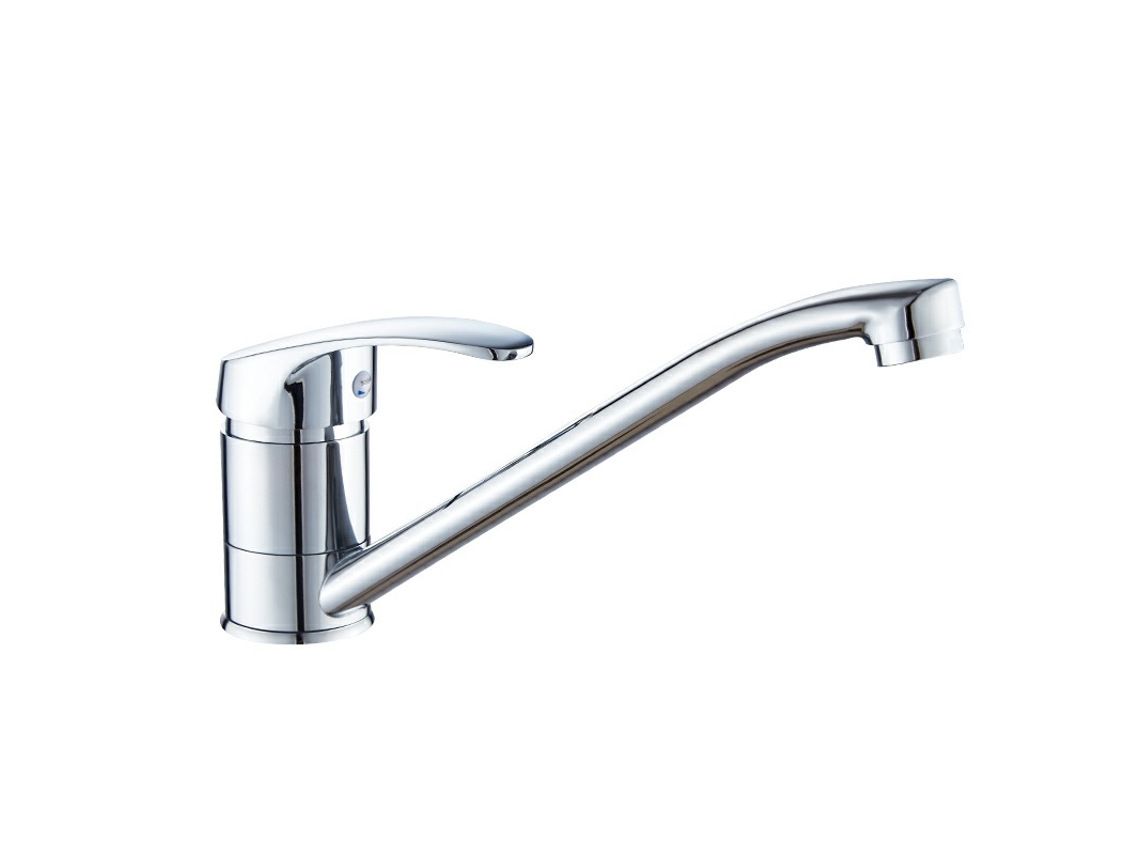 Grifo De Cocina Giratorio 360°, Tuberías Y Accesorios De Agua Fría Y Caliente, 20 Cm, Chapado.