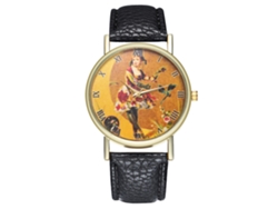 Reloj Analógico De Cuarzo Con Correa Pu Unisex Zhoulianfa Estilo Moderno (negro)