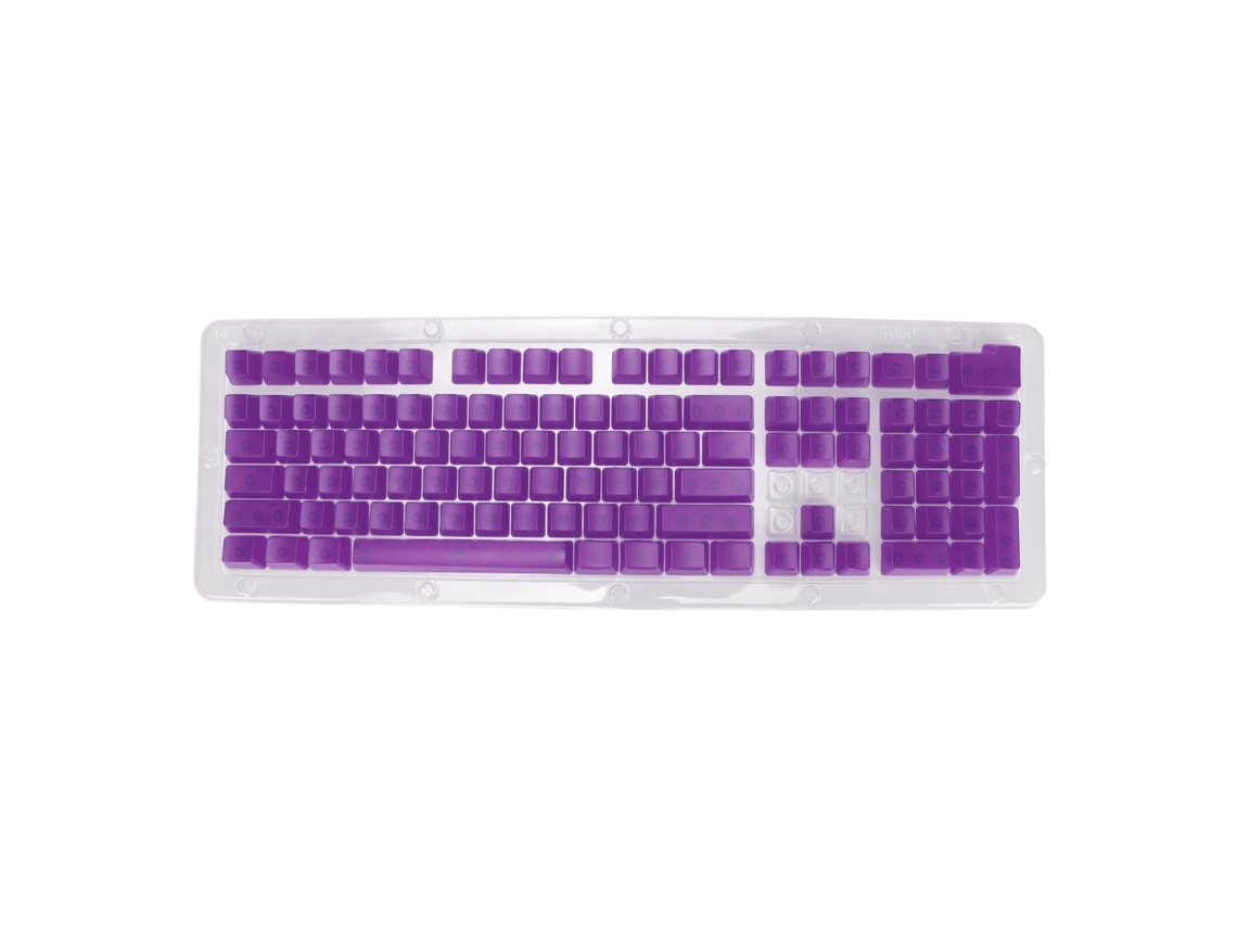 Teclas Oem Transparentes Mate De 108 Teclas Para Teclados Mecánicos De 61/87/104 Teclas - Morado