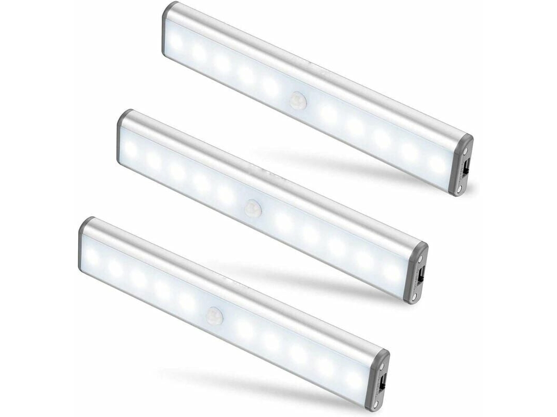 3 luces magnéticas recargables por USB