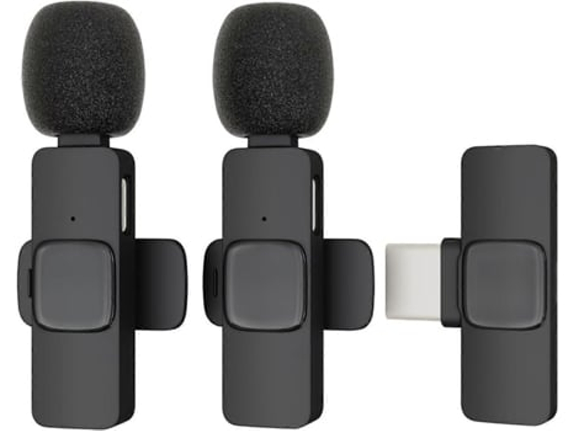 Micrófono de solapa con USB C para Android/iPad de 15 pulgadas, mini micrófono de solapa, Panoona Noise