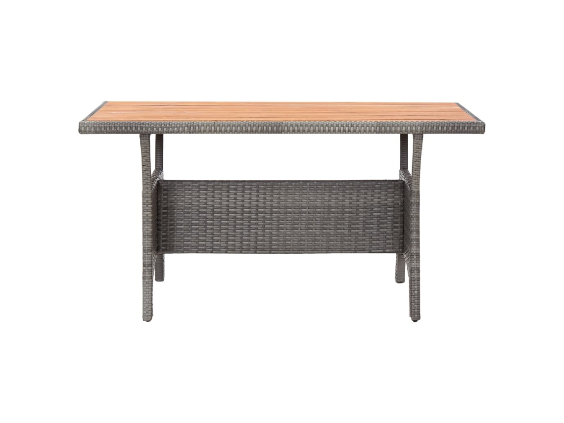 Maison Exclusive - Mesa De Jardín De Madera Maciza De Acacia Gris 120x70x66 Cm