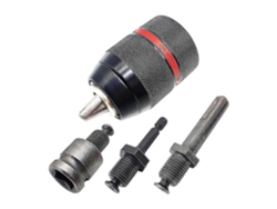 Mandril Sin Llave 1.5-13mm 1/2" Con Sds-plus, Hex 1/4", Socket 1/2" Para Taladros Y Llaves De Impacto Negro