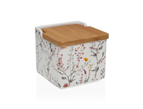 Salero con Tapa VERSA Balbec Cerámica Dolomita 12,2x11,5x12,2 cm